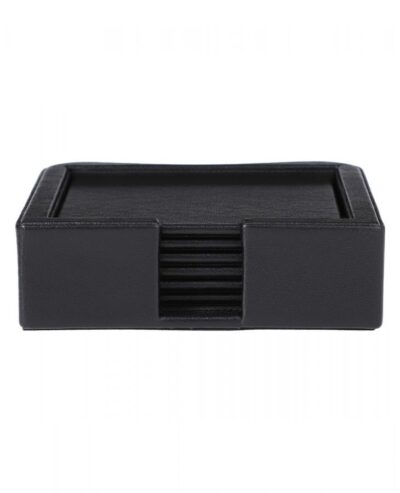 Mondrian Leather Coasters